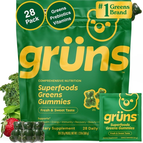 Gruns super greens gummies - super,